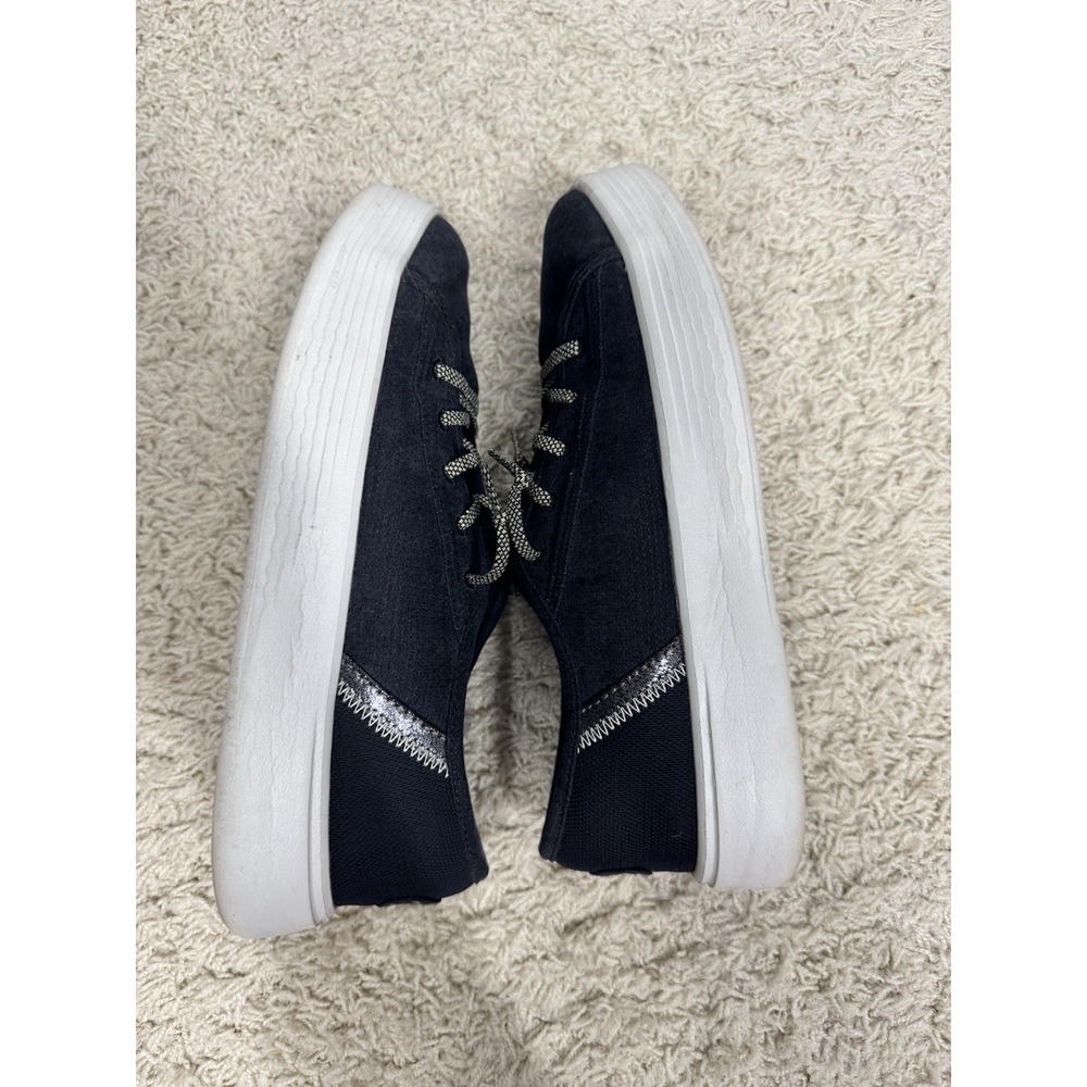 Hey Dude Cody Craft Sneakers Black Canvas Shoes Women's 8‎ Lightweight Comfort - Picture 9 of 12